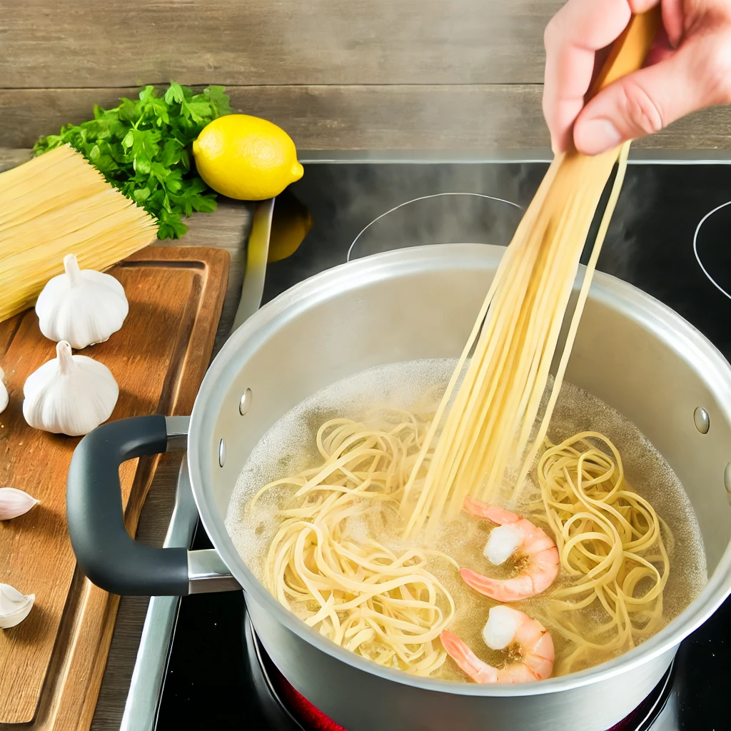 How to Make Garlic Butter Shrimp Pasta in Under Minutes