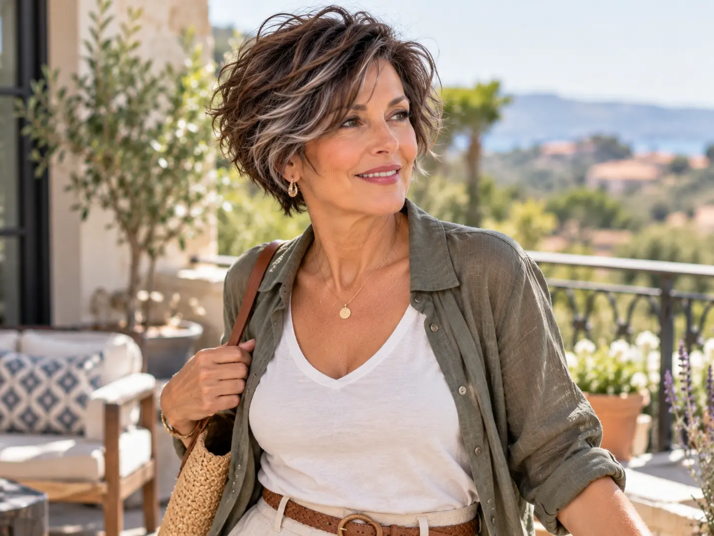 Wavy bixie haircut with soft natural movement