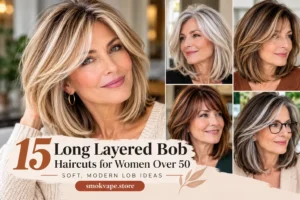 15 Stunning Long Layered Bob Haircuts for Women Over 50: Soft, Modern Lob Ideas