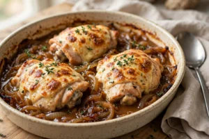 Slow Cooker French Onion Chicken